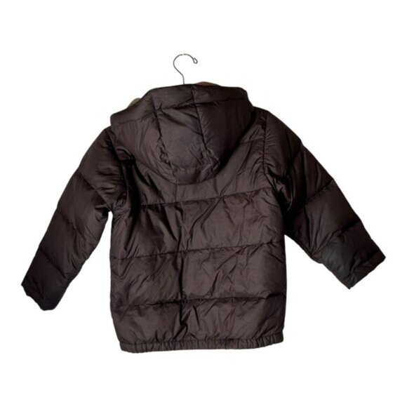 Polo Ralph Lauren Jacket Boys 6 Brown Ripstop Down Hooded Puffer Coat Outdoor‎ - Picture 2 of 15